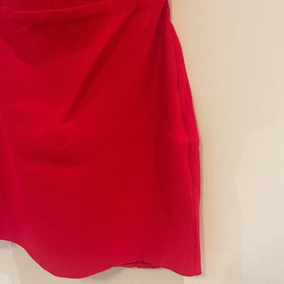 Alex Perry Caine Red Stretch Crepe Corset Mini Dress AU12/US8 - Picture 3 of 9